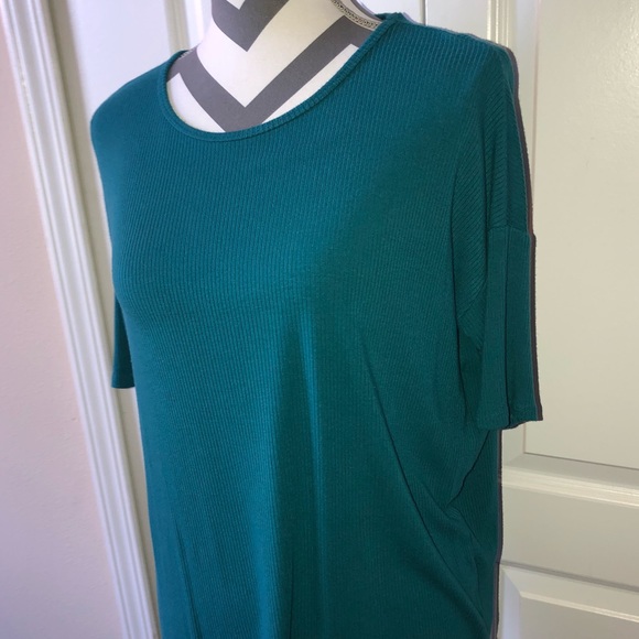 LuLaRoe Tops - Lularoe Green Ribbed Irma Tee T Shirt Top XS S M